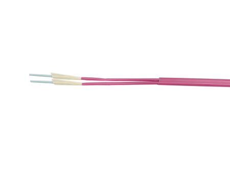 Kabel światłowodowy 02x50/125 OM4 Heavy Duplex patchcordy 2.0 różowy