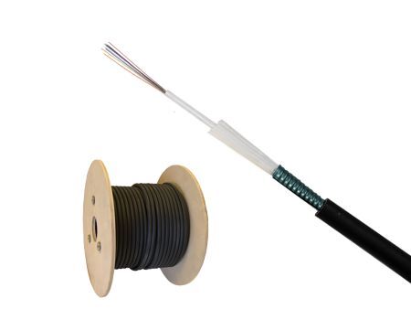 Kabel światłowodowy 04x50/125 OM3 Z297 (SL-ZRH) uniwersalny jednotubowy, zbrojony taśmą stalową, śr. 8.9mm, 1500N