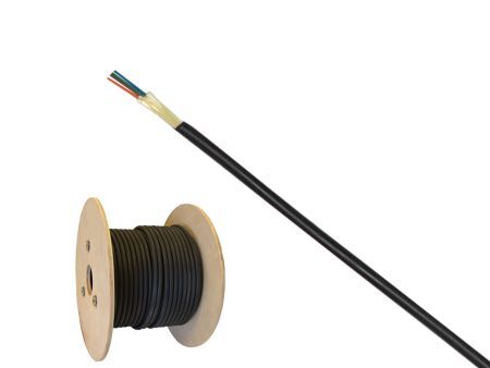 Kabel światłowodowy 04x50/125 OM4 MTX uniwersalny mini-breakout czarny