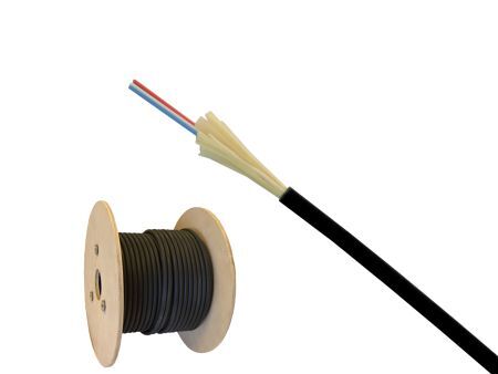 Kabel światłowodowy 04x9/125 MTX uniwersalny mini-breakout czarny