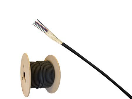 Kabel światłowodowy 08x9/125 MTX uniwersalny mini-breakout czarny