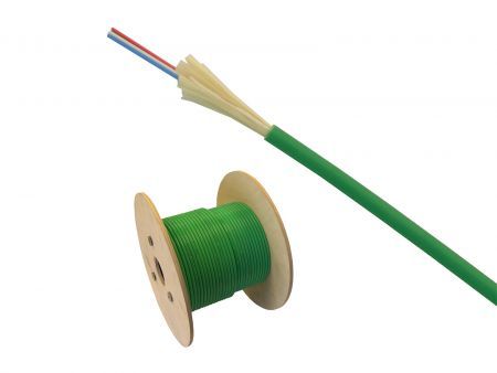 Kabel światłowodowy 12x50/125 OM2 KDP MTX uniwersalny mini-breakout (900µm) zielony