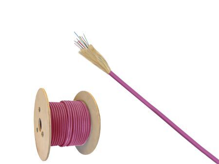 Kabel światłowodowy 12x50/125 OM4 M-Flex 3.0mm (250µm) różowy