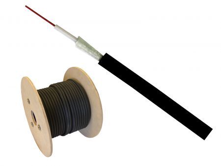 Kabel światłowodowy typu A/I-DQ(ZN)H (SL-ZH) 4x50/125 OM4, uniwersalny jednotubowy, śr. 6.0mm, 1300N
