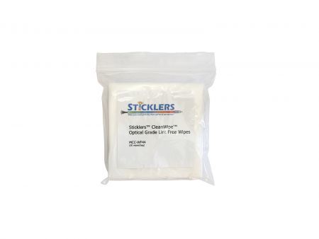 Poliestrowe bezpyłowe chusteczki Sticklers CleanWipes (10x10cm) - saszetka 50szt.